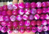 AGBS166 15 inches 16mm faceted round agate gemstone beads wholesale