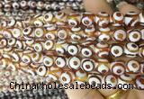 AGBS180 15 inches 8mm round tibetan dzi agate beads wholesale