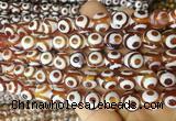 AGBS181 15 inches 10mm round tibetan dzi agate beads wholesale