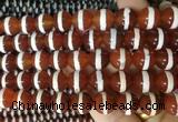 AGBS190 15 inches 12mm round tibetan dzi agate beads wholesale