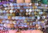 BCBS01 15 inches 6mm round blue chalcedony beads wholesale