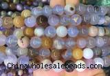 BCBS03 15 inches 10mm round blue chalcedony beads wholesale