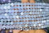 BCBS08 15 inches 6mm round blue chalcedony beads wholesale