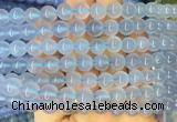 BCBS16 15 inches 8mm round blue chalcedony beads wholesale