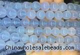 BCBS17 15 inches 10mm round blue chalcedony beads wholesale