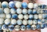 BIBS04 15 inches 12mm round blue ice glacierite stone beads wholesale