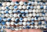 BIBS15 15 inches 8mm faceted nuggets blue ice glacierite stone beads wholesale