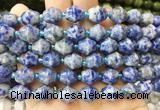 BLBS28 15 inches 10*11mm bell blue spot stone beads wholesale