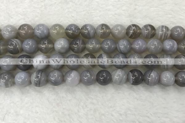 CAA1804 15.5 inches 12mm round banded agate gemstone beads