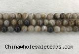 CAA1814 15.5 inches 12mm round banded agate gemstone beads