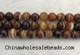 CAA1866 15.5 inches 16mm round banded agate gemstone beads