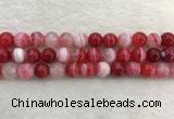 CAA1894 15.5 inches 12mm round banded agate gemstone beads