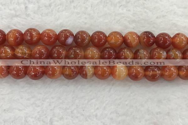 CAA1905 15.5 inches 14mm round banded agate gemstone beads