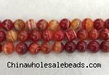 CAA1916 15.5 inches 16mm round banded agate gemstone beads