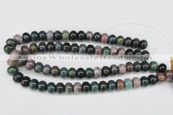 CAA195 15.5 inches 10*14mm rondelle indian agate beads wholesale