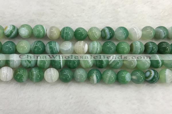 CAA2004 15.5 inches 12mm round banded agate gemstone beads