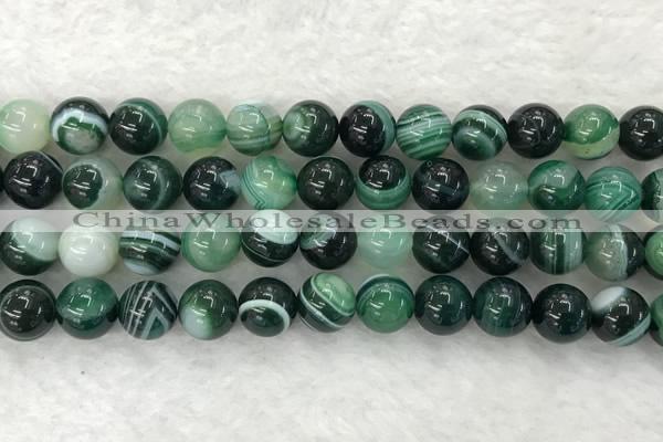 CAA2025 15.5 inches 14mm round banded agate gemstone beads