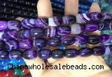 CAA2114 15.5 inches 10*14mm drum agate beads wholesale