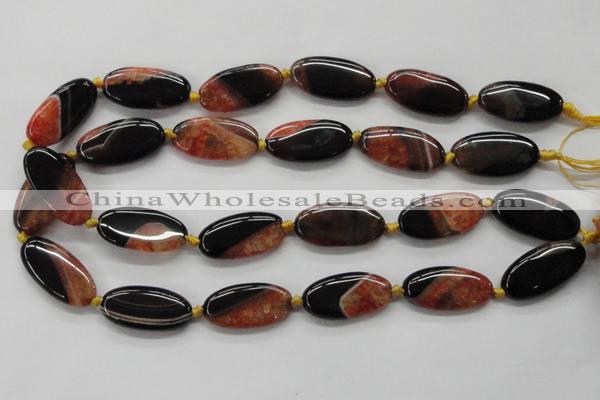 CAA488 15.5 inches 15*30mm oval agate druzy geode beads