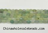 CAA5467 15.5 inches 8*12mm faceted rice agate beads