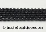 CAA5483 15.5 inches 8*12mm faceted rice agate beads