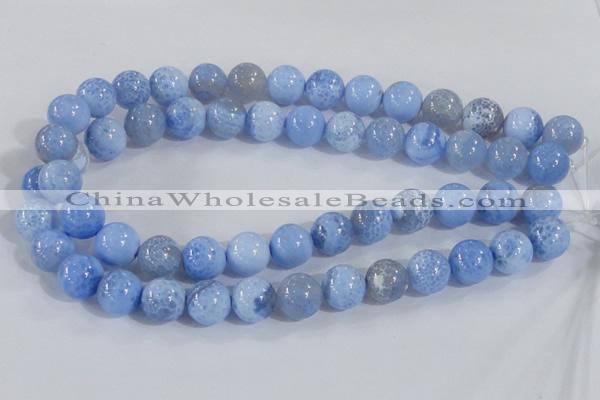 CAB648 15.5 inches 14mm round fire crackle agate beads wholesale