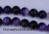 CAG2332 15.5 inches 8mm round violet line agate beads wholesale