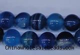 CAG2344 15.5 inches 12mm round blue line agate beads wholesale