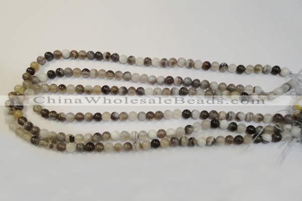 CAG2411 15.5 inches 6mm round Chinese botswana agate beads