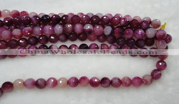 CAG432 15.5 inches 16mm faceted round agate beads Wholesale