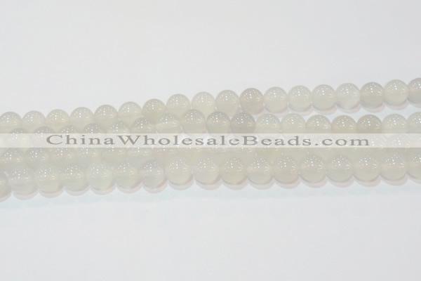 CAG6503 15.5 inches 10mm round Brazilian white agate beads