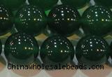 CAG6608 15.5 inches 14mm round green agate gemstone beads