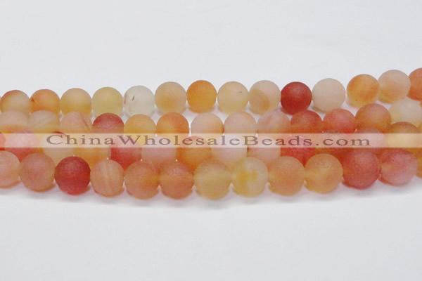 CAG6692 15 inches 12mm round multicolor pilates agate beads