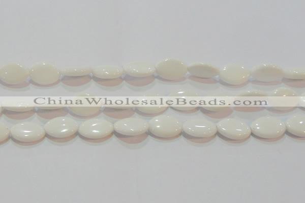 CAG7231 15.5 inches 15*20mm marquise white agate gemstone beads