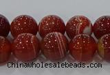 CAG9178 15.5 inches 8mm round line agate beads wholesale