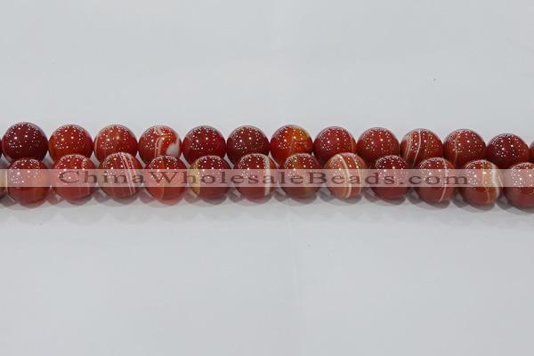 CAG9181 15.5 inches 14mm round line agate beads wholesale