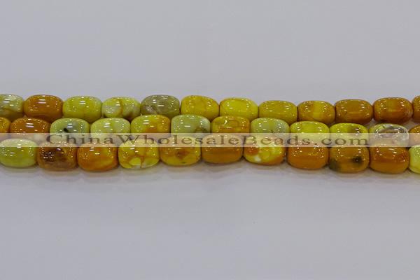 CAG9547 15.5 inches 13*18mm drum dragon veins agate beads