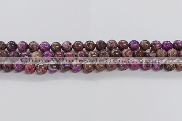 CAG9641 15.5 inches 8mm round ocean agate gemstone beads wholesale