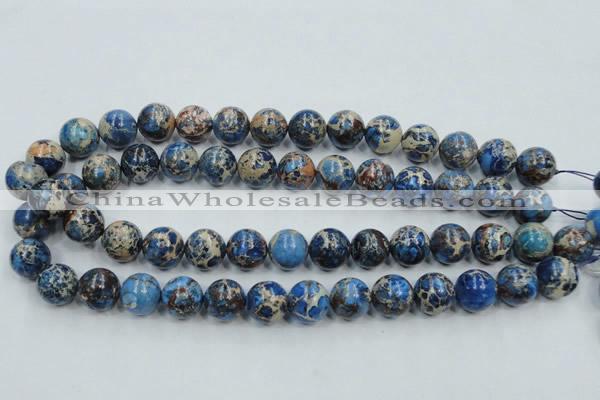 CAT215 15.5 inches 18mm round dyed natural aqua terra jasper beads