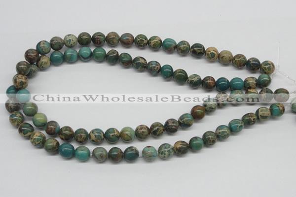 CAT5004 15.5 inches 10mm round natural aqua terra jasper beads