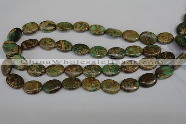 CAT5042 15.5 inches 15*20mm oval natural aqua terra jasper beads