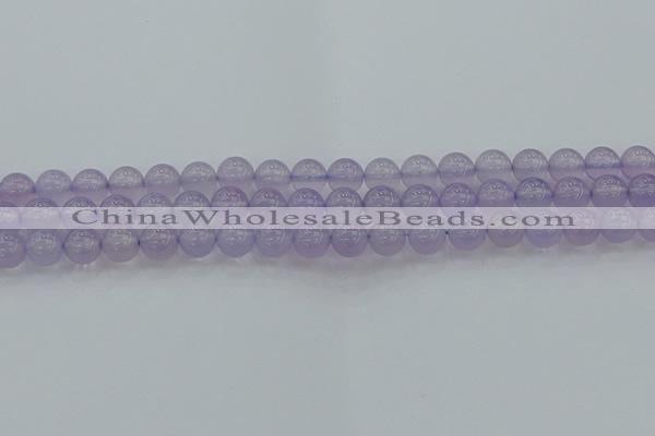 CBC431 15.5 inches 8mm round purple chalcedony beads wholesale