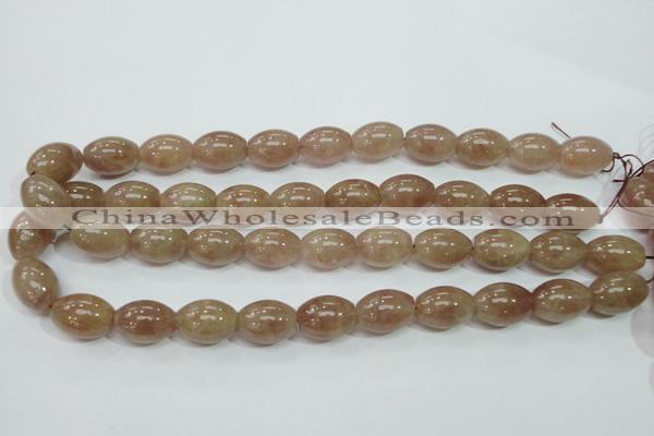 CBQ227 15.5 inches 13*18mm rice strawberry quartz beads