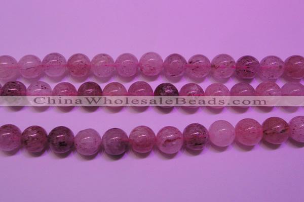 CBQ404 15 inches 12mm round natural strawberry quartz beads