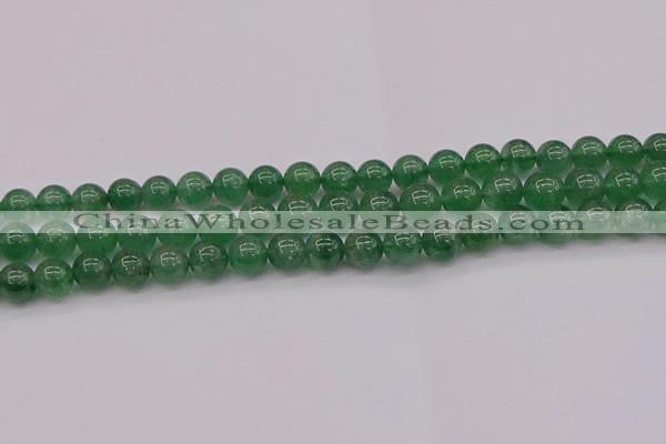 CBQ497 15.5 inches 8mm round green strawberry quartz beads