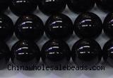 CBQ504 15.5 inches 12mm round natural black quartz beads