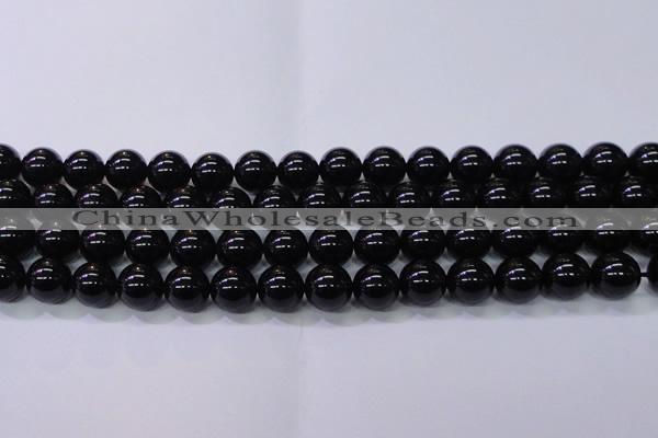 CBQ504 15.5 inches 12mm round natural black quartz beads