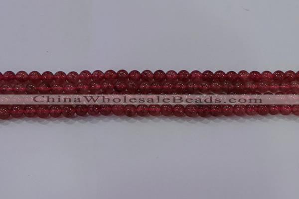 CBQ621 15.5 inches 6mm round strawberry quartz beads wholesale