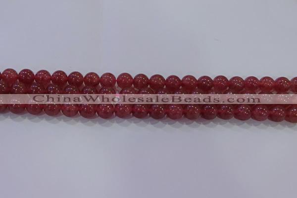 CBQ622 15.5 inches 8mm round strawberry quartz beads wholesale