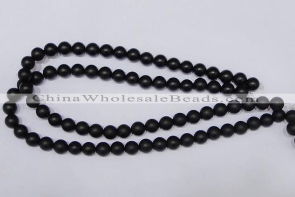 CBS02 15.5 inches 6mm round black stone beads wholesale